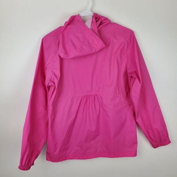 COLUMBIA Girls Lightweight Full Zip Up Windbreaker Jacket Coat Hooded Hoodie - Picture 4 of 6